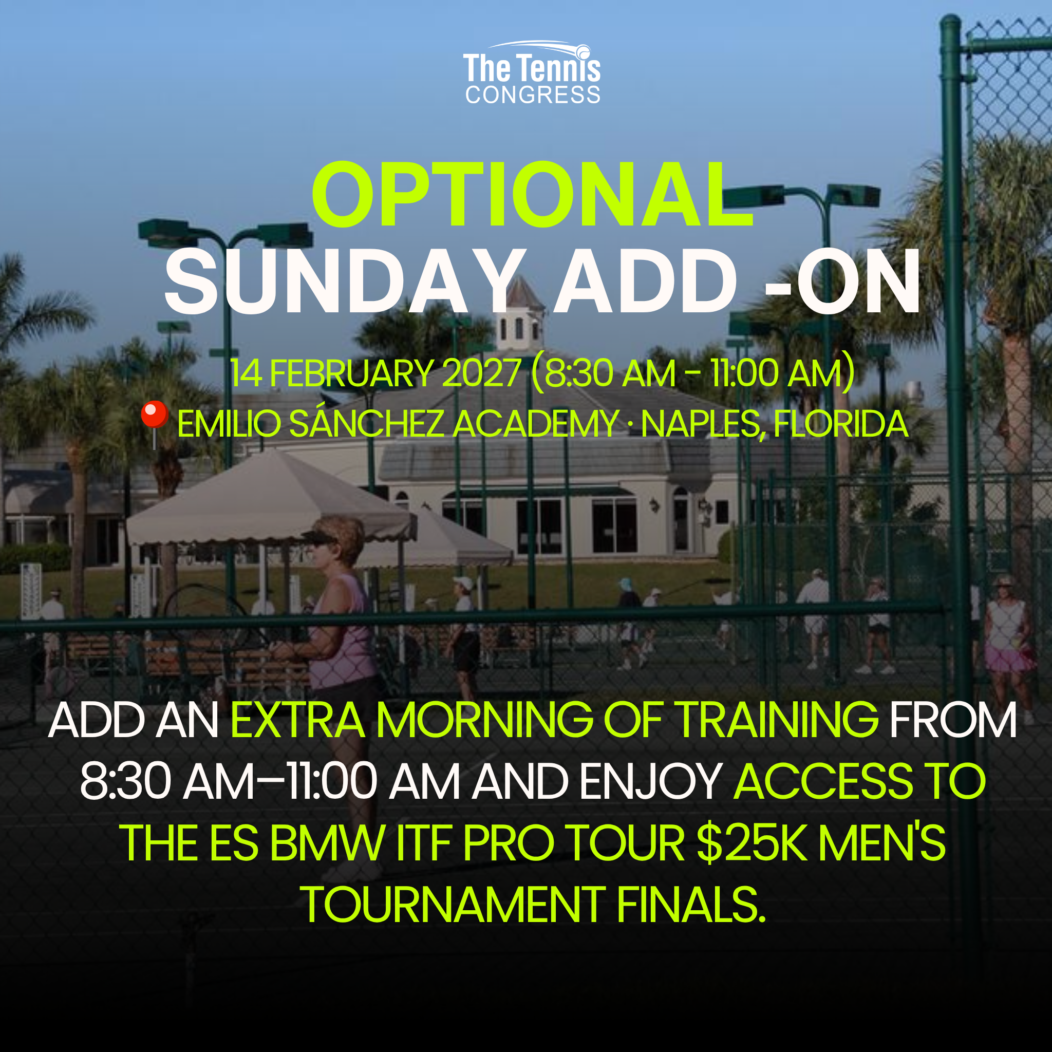 Optional Sunday Add-On (Mini Congress Naples, FL)
